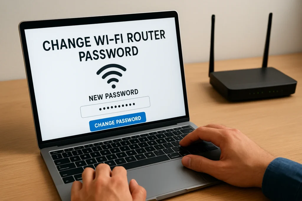 تغيير كلمة سر الراوتر من الموبايل