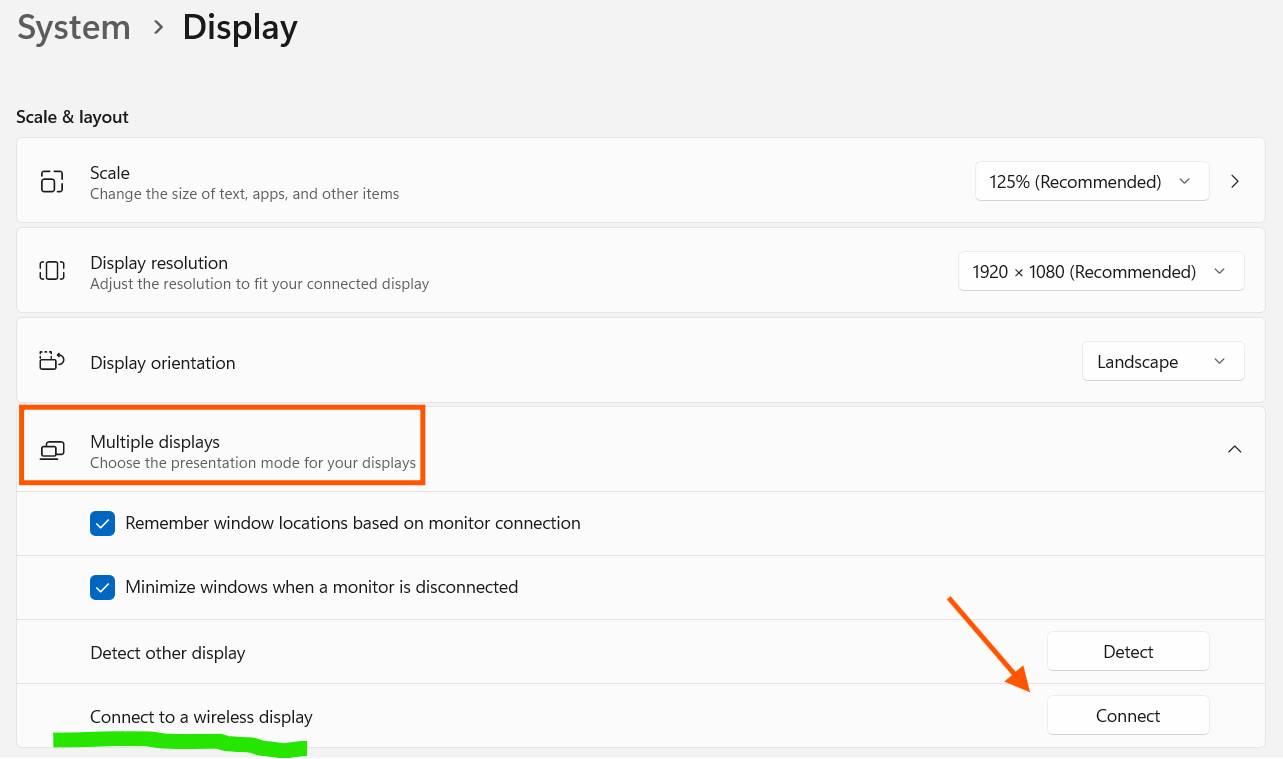 عرض شاشة الكمبيوتر على التلفزيون لاسليكا