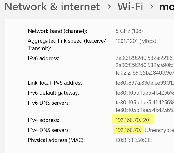 معرفة عنوان IP جهاز الكمبيوتر على الشبكة المنزلية الراوتر
