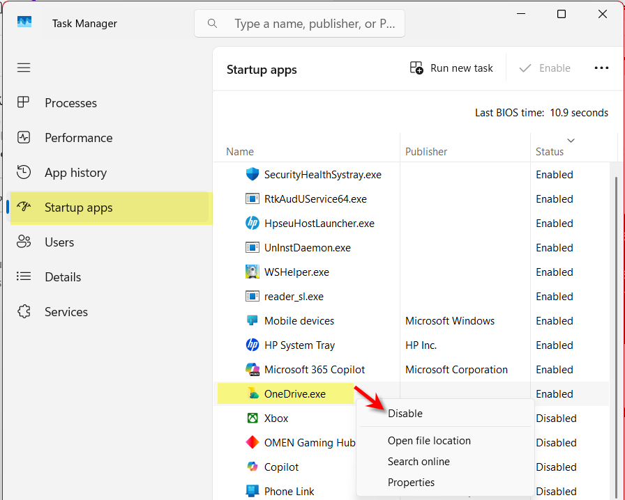 الغاء تفعيل برامج تبطء ويندوز