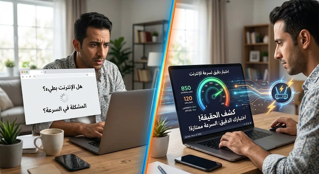 هل سرعة الإنترنت لديك هي المشكلة؟ هذا الاختبار الدقيق يكشف الحقيقة