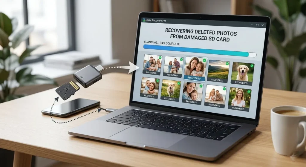 طريقة استرجاع الصور المحذوفة من بطاقة الذاكرة