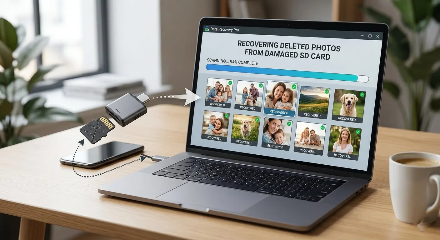 طريقة استرجاع الصور المحذوفة من بطاقة الذاكرة