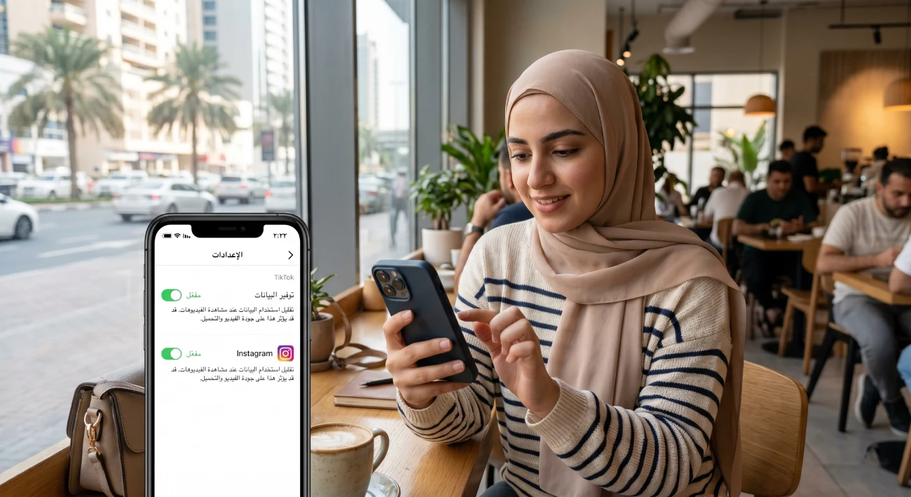 كيفية تقليل استهلاك البيانات (Data Saving) في تيك توك وإنستقرام