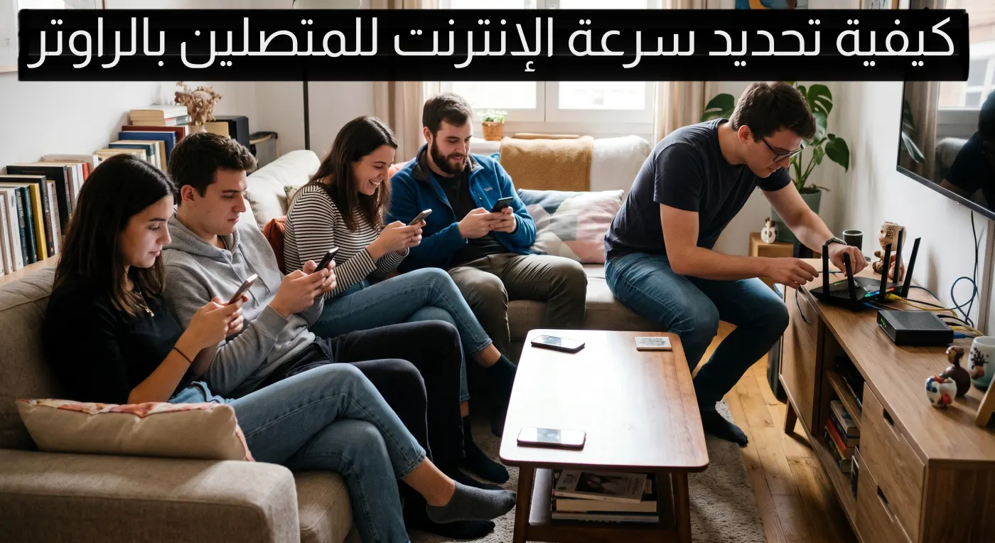كيفية تحديد سرعة الإنترنت للمتصلين بالراوتر لتقليل استهلاك الباقة